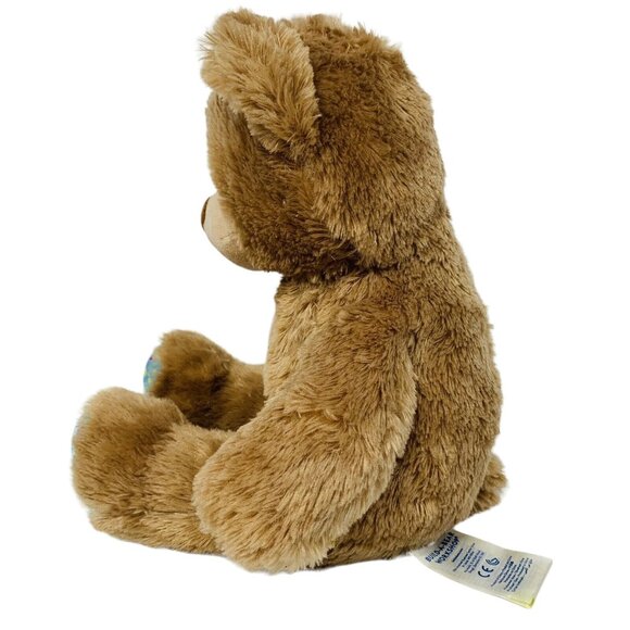 Build A Bear Birthday Teddy Happy Plush Tan Confetti Stuffed Animal Unisex Gift - Picture 3 of 12